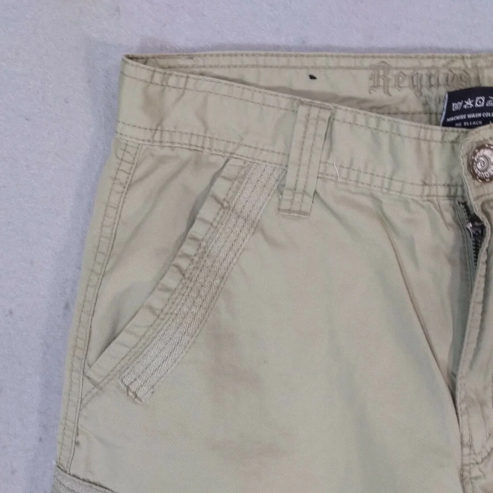 Request jeans cargo shorts men's‎ 30 X 13 khaki tan cotton long grunge outdoor